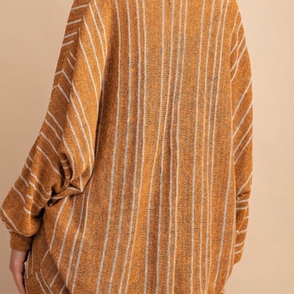 ✨Striped Open Front Cardigan! - Picture 8 of 8